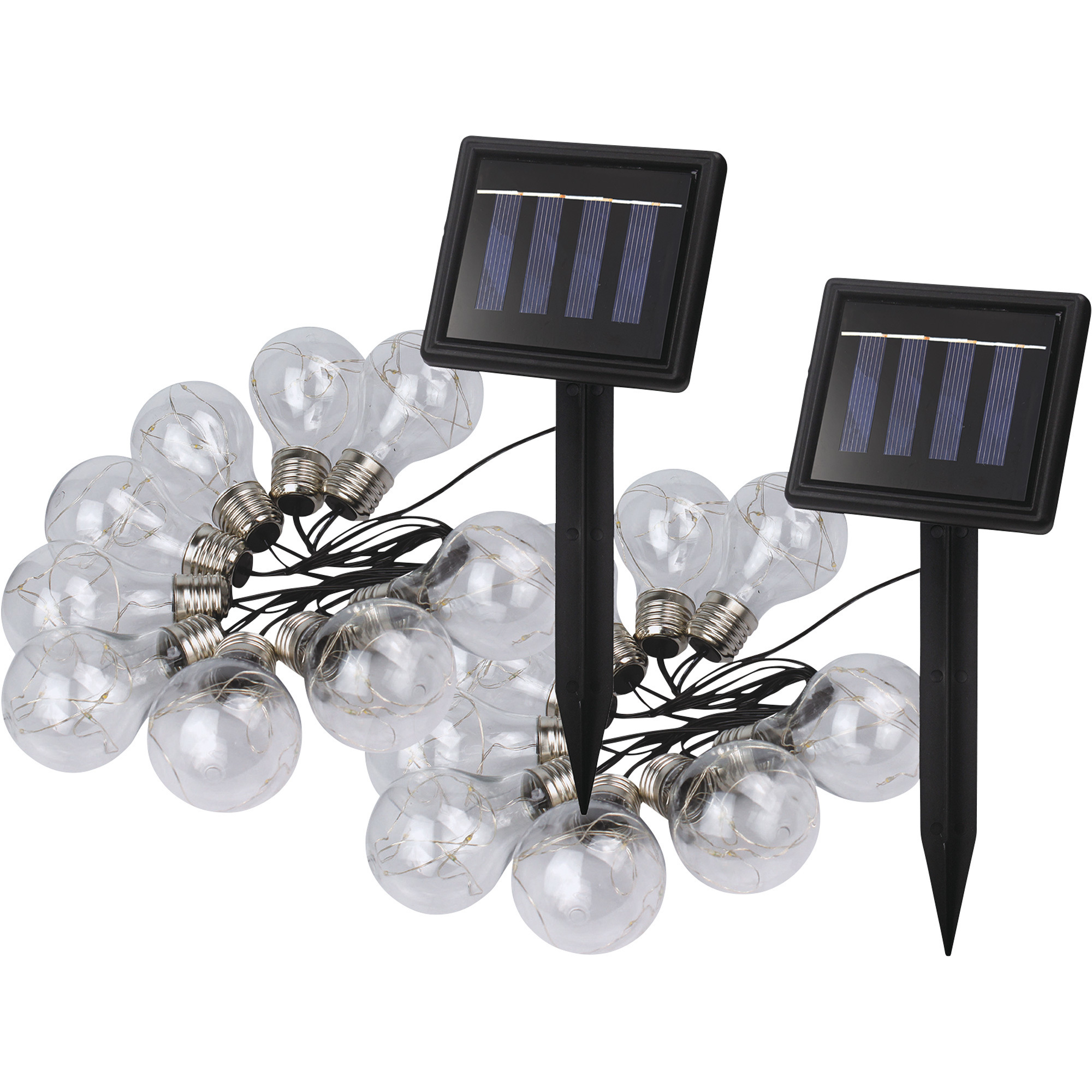 Nature Power 2-Pk. Solar LED String Light Sets, 5.3ft.L ea.,  Model# 22042
